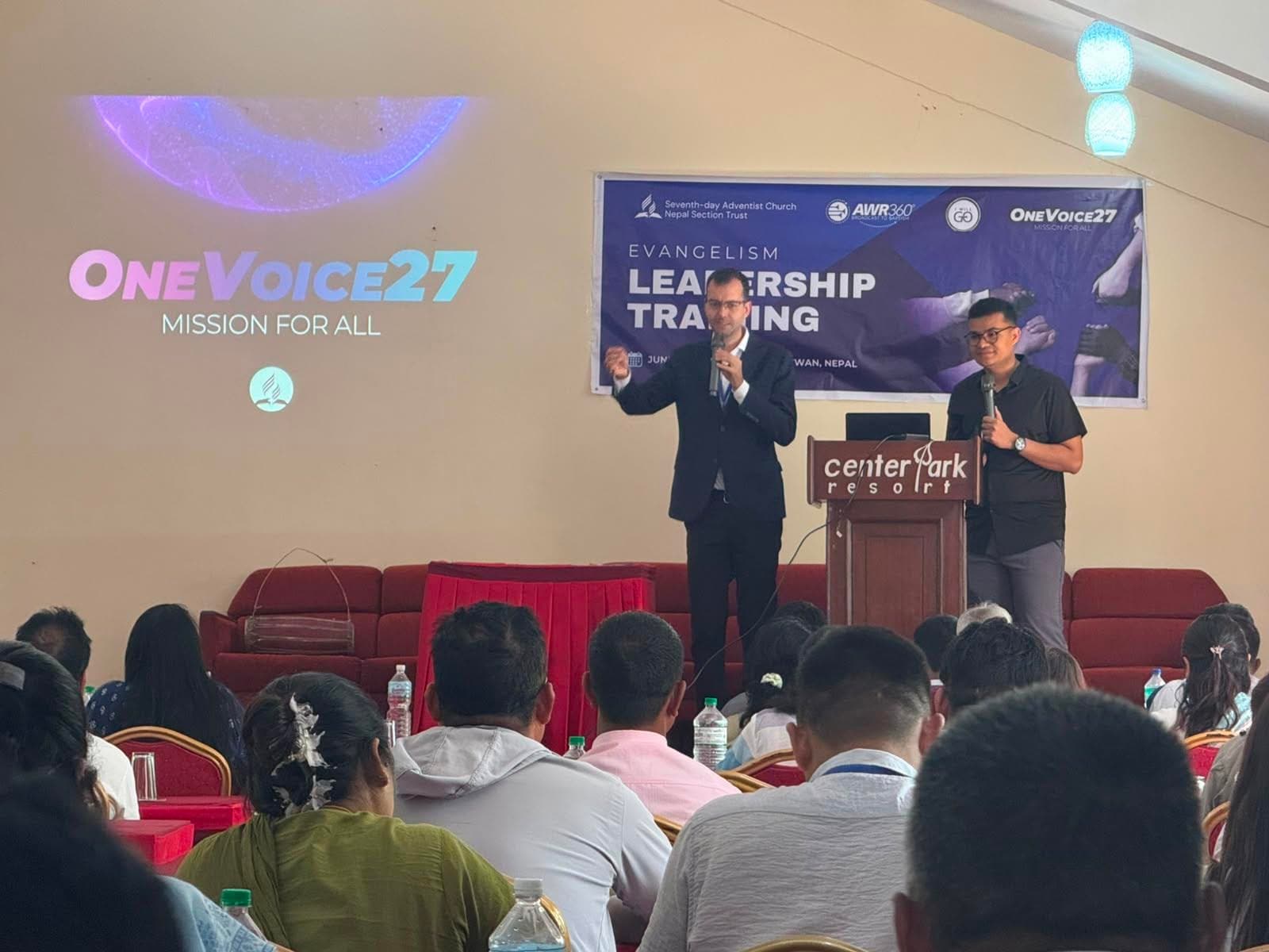 Ministry leaders attending evangelism leadership training in Nepal.