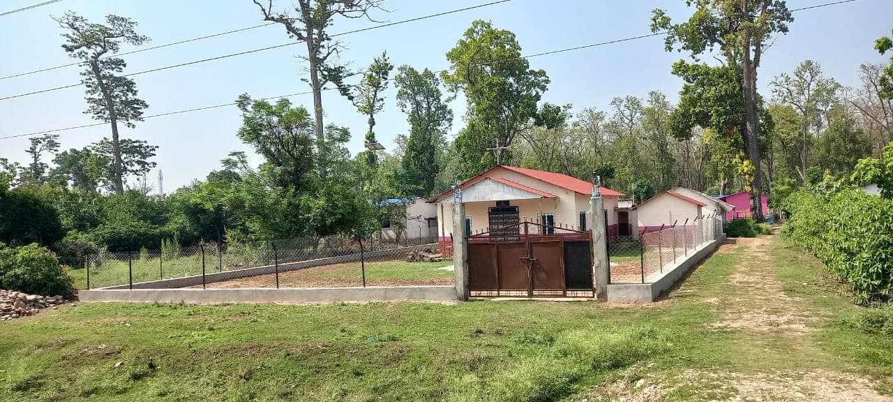 The Chisapani church grounds and buildings in Kailali District, Nepal.